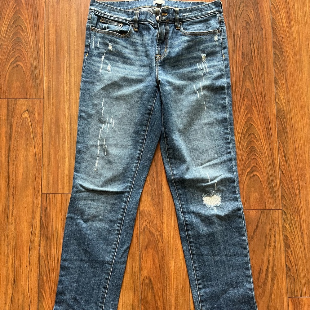 J Crew ripped jeans